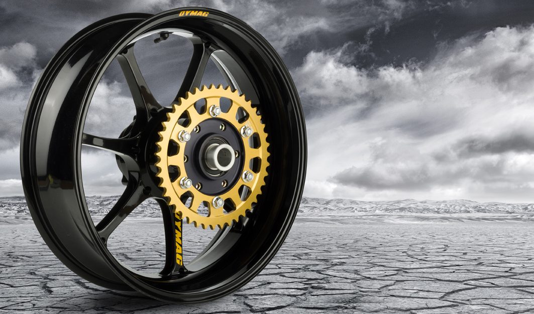 The Dymag UP7X Road-Legal Road-Race Wheel, as used at the Isle of Man TT races