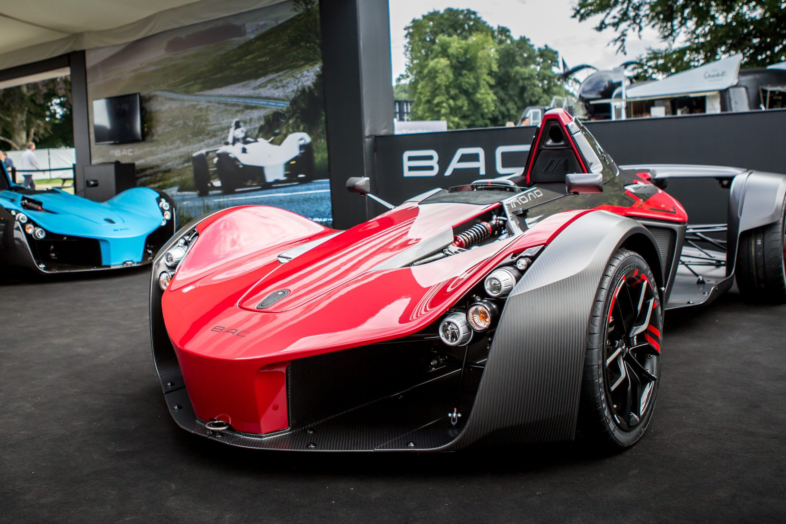 Two BAC Mono's at the BAC pit area